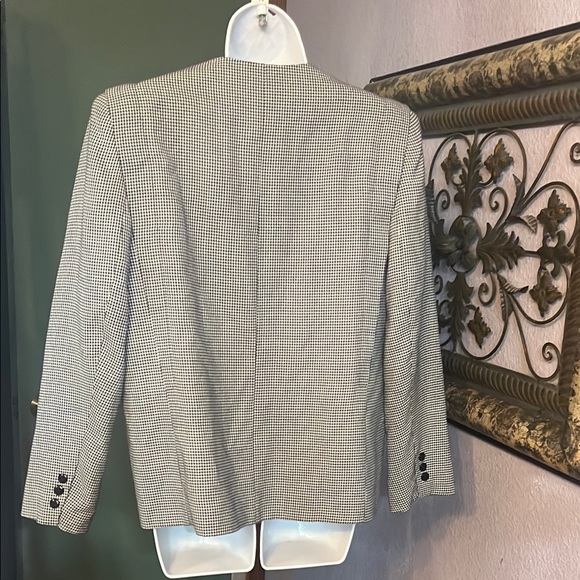 VTG Sheridan Square Herringbone Women's black/ white Blazers/Suits Jackets Sz 12 - Picture 3 of 10